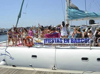 fiestas en barco en Valencia